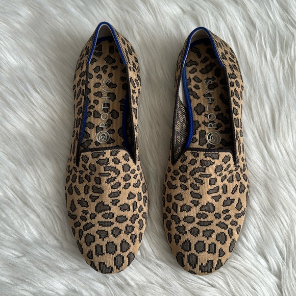Rothy's Cheetah Print Loafers Size 9.5 - Picture 1 of 15